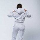Zip Hoodie Jente Aske grå thumbnail