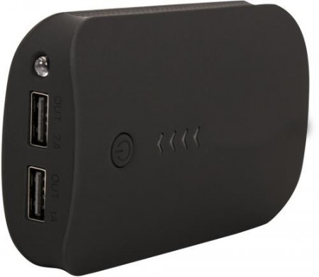 Powerbank 6600 mAh Sort